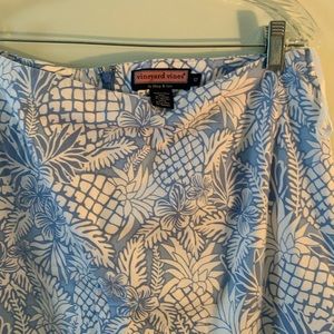 Vineyard Vines blue Hawaiian skirt